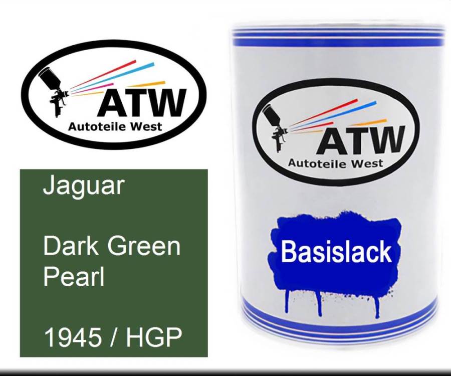 Jaguar, Dark Green Pearl, 1945 / HGP: 500ml Lackdose, von ATW Autoteile West.